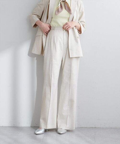 natural couture（ナチュラルクチュール）の「osono綿麻ハイウエストパンツ（その他パンツ・レディース・ネイビー/ブラック/ライトベージュ・MEDIUM/SMALL/LARGE）」の22枚目の写真