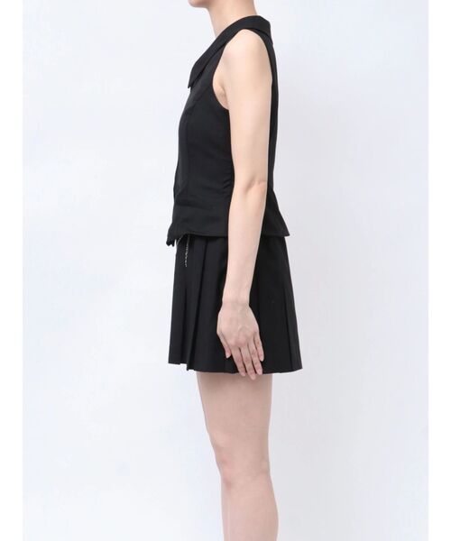 EMODA（エモダ）の「レイヤーベストチェーンワンピース（ワンピース・レディース・ブラック/グレー/ベージュ・SMALL/MEDIUM）」の15枚目の写真