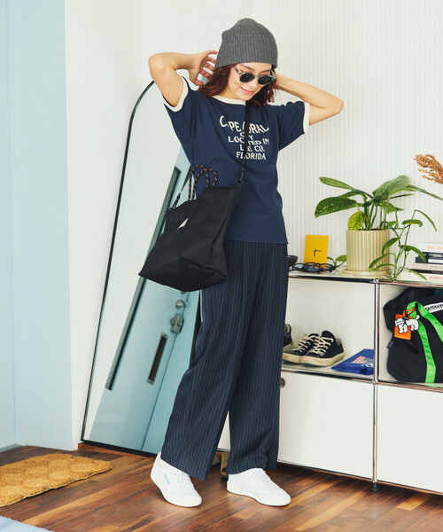 KiU(キウ)の「KiU×FREAK'S STORE/キウ×フリークスストア 別注 2WAY 600D TOTE BAG 600D トートバッグ 撥水(トートバッグ・レディース・レオパード/ベージュ/ブラック・ONE SIZE)」の12枚目の写真