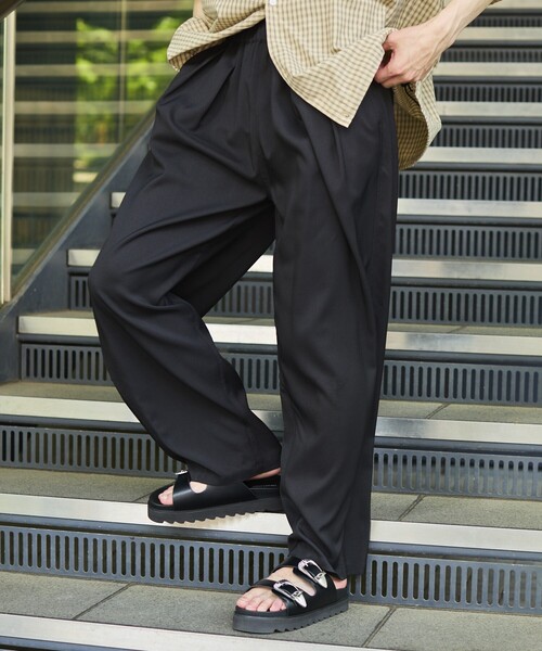 FREAK'S STORE（フリークスストア）の「限定展開 ウエスタンバックル ダブルストラップ スライドサンダル（サンダル・メンズ・ブラック・23cm/24cm/25cm/26cm/27cm/28cm）」の5枚目の写真