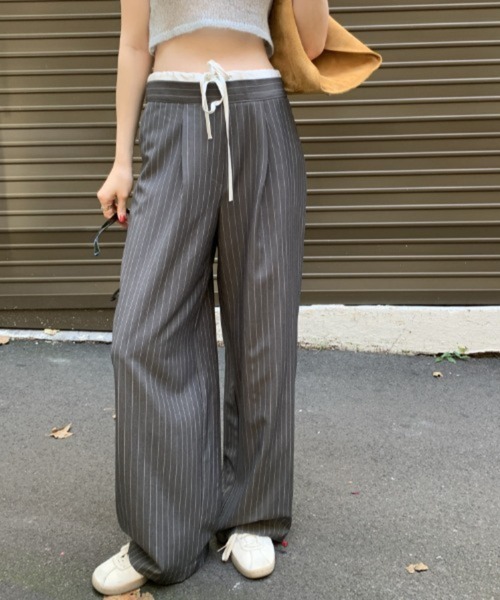 Mela(メラ)の「STRIPE TROUSERS(スラックス・レディース・グレー/ネイビー・L/M/S)」の17枚目の写真