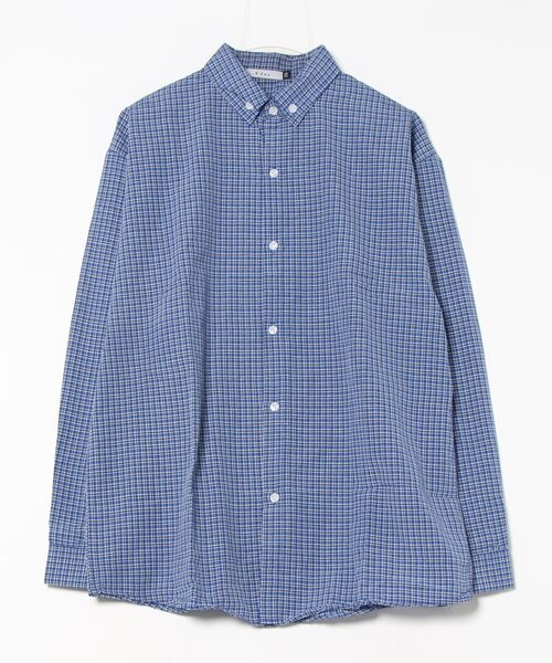 B'day（ビーデイ）の「【 B'day / ビーデー 】マイクロチェック ボタンダウンカラーシャツ（シャツ/ブラウス・メンズ・ブルー・X-LARGE/LARGE/MEDIUM/XX-LARGE）」の21枚目の写真