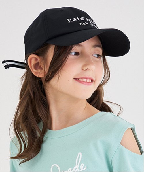 セール☆kate spadeスペードロゴ刺繍ベースボールキャップ帽子 セール】ロゴキャップ（キャップ）｜kate spade new york kids