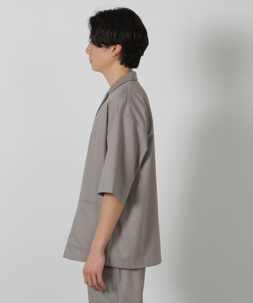 LAKOLE（ラコレ）の「TRルーズジャケット半袖 / 288150（テーラードジャケット・メンズ・ブラック/グレー/ネイビー/サンドグレー・MEDIUM/LARGE）」の11枚目の写真