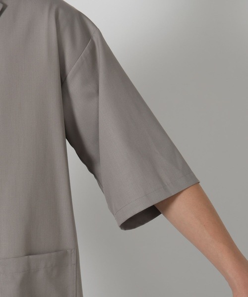 LAKOLE（ラコレ）の「TRルーズジャケット半袖 / 288150（テーラードジャケット・メンズ・ブラック/グレー/ネイビー/サンドグレー・MEDIUM/LARGE）」の14枚目の写真