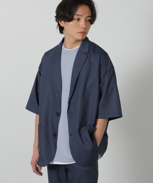 LAKOLE（ラコレ）の「TRルーズジャケット半袖 / 288150（テーラードジャケット・メンズ・ブラック/グレー/ネイビー/サンドグレー・MEDIUM/LARGE）」の21枚目の写真