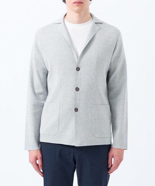 MACKINTOSH PHILOSOPHY(マッキントッシュ フィロソフィー)の「TEXBRID ミラノリブ ニットジャケット(その他アウター・メンズ・ダークネイビー/グレー系その他2・40/38)」の5枚目の写真