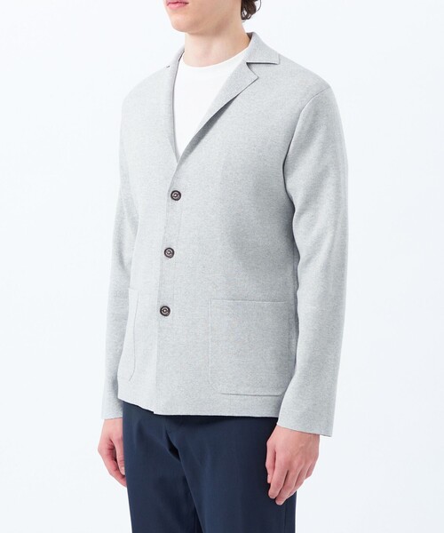 MACKINTOSH PHILOSOPHY(マッキントッシュ フィロソフィー)の「TEXBRID ミラノリブ ニットジャケット(その他アウター・メンズ・ダークネイビー/グレー系その他2・40/38)」の6枚目の写真