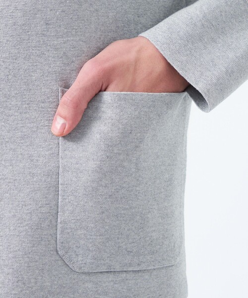 MACKINTOSH PHILOSOPHY(マッキントッシュ フィロソフィー)の「TEXBRID ミラノリブ ニットジャケット(その他アウター・メンズ・ダークネイビー/グレー系その他2・40/38)」の8枚目の写真