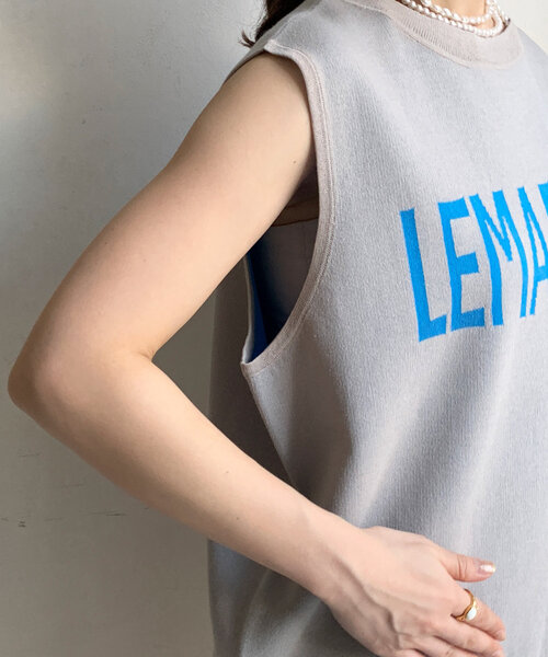 ニット セーター LEMARAISジャガードニットタンク レディース DouDou ニット セーター LEMARAISジャガードニットタンク