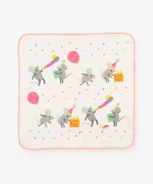 Afternoon Tea（アフタヌーンティー）の「ガーゼ3枚セット/LEO LIONNI（その他ベビー用品・キッズ・ホワイト・ONE SIZE）」の2枚目の写真