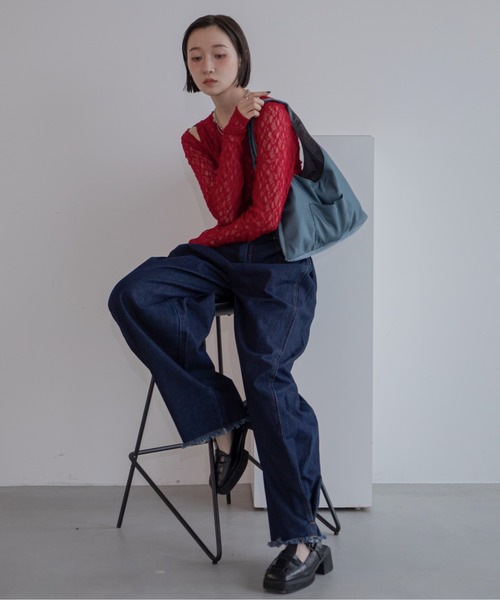 VACANCY(ヴァカンシー)の「チェックシアーリバーシブル2wayバッグ(トートバッグ・レディース・レッド/グレー/ブラック・FREE)」の14枚目の写真