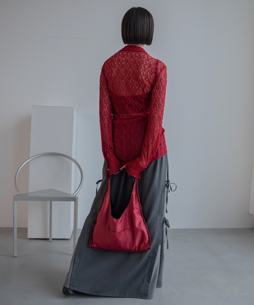 VACANCY(ヴァカンシー)の「チェックシアーリバーシブル2wayバッグ(トートバッグ・レディース・レッド/グレー/ブラック・FREE)」の22枚目の写真