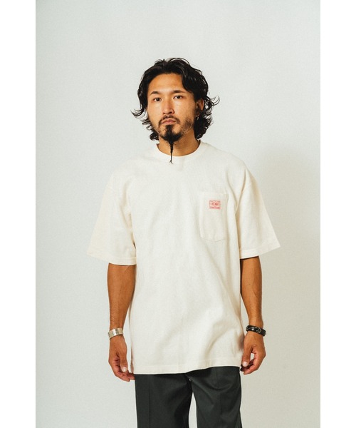 BIG MIKE(ビッグマイク)の「BIG MIKE ビックマイク/ 鹿の子 サングラスポケット 半袖Tシャツ / 102528760(Tシャツ/カットソー・メンズ・ナチュラル/グレイッシュブルー/チャコール・MEDIUM/LARGE/X-LARGE)」の6枚目の写真