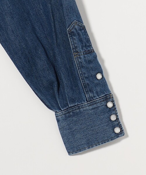 Lee（リー）の「＜Lee × CGS.＞ 101 デニム シャツ（シャツ/ブラウス・メンズ・ライトブルー/コバルトブルー・L/M/S）」の4枚目の写真