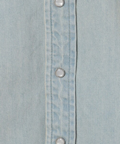 Lee（リー）の「＜Lee × CGS.＞ 101 デニム シャツ（シャツ/ブラウス・メンズ・ライトブルー/コバルトブルー・L/M/S）」の12枚目の写真