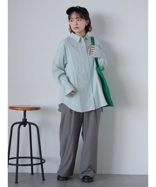 ehka sopo(エヘカソポ)の「リボンタックパンツ(その他パンツ・レディース・ブラック/ベージュ/グレー・F)」の14枚目の写真