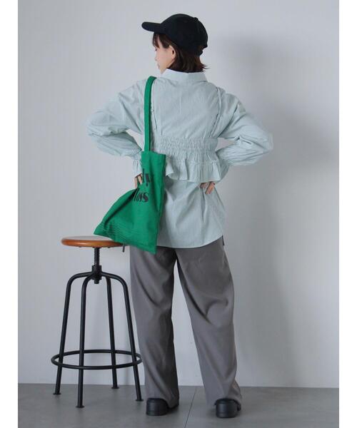 ehka sopo(エヘカソポ)の「リボンタックパンツ(その他パンツ・レディース・ブラック/ベージュ/グレー・F)」の17枚目の写真