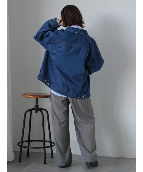 ehka sopo(エヘカソポ)の「リボンタックパンツ(その他パンツ・レディース・ブラック/ベージュ/グレー・F)」の21枚目の写真