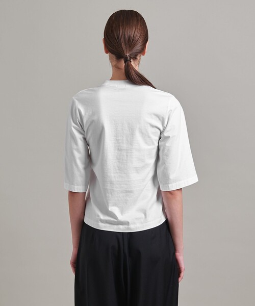 LOEFF（ロエフ）の「＜LOEFF＞スビンコットン ショートスリーブ Tシャツ（Tシャツ/カットソー・レディース・ブラック/ホワイト/ダークブラウン/オレンジ・FREE）」の20枚目の写真