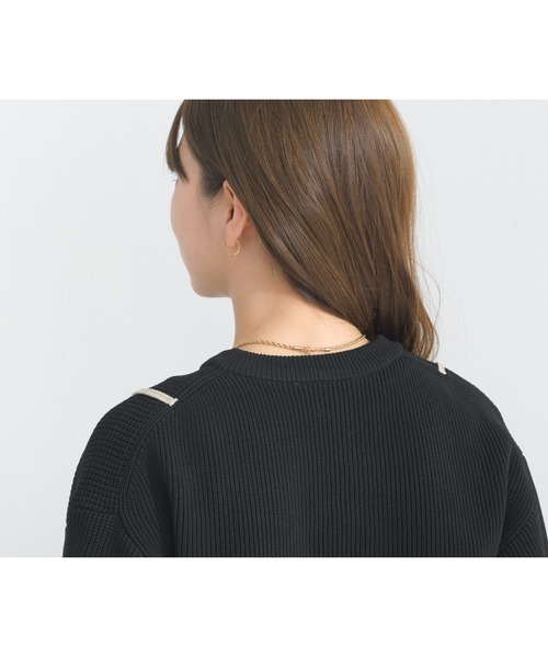 OandI（オーアンドアイ）の「ウェ－ブラインスポンディッシュニットカーディガン（カーディガン/ボレロ・レディース・ブラック・FREE）」の20枚目の写真