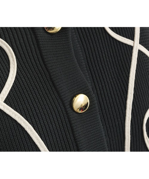 OandI（オーアンドアイ）の「ウェ－ブラインスポンディッシュニットカーディガン（カーディガン/ボレロ・レディース・ブラック・FREE）」の22枚目の写真