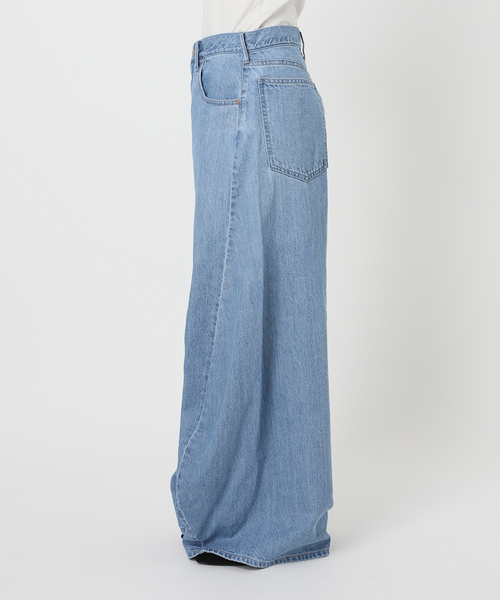 U by SPICK&SPAN(ユーバイスピックアンドスパン)の「フローストルーズバレルレッグデニム(デニムパンツ・レディース・ピンク/ブルー・38/36)」の15枚目の写真
