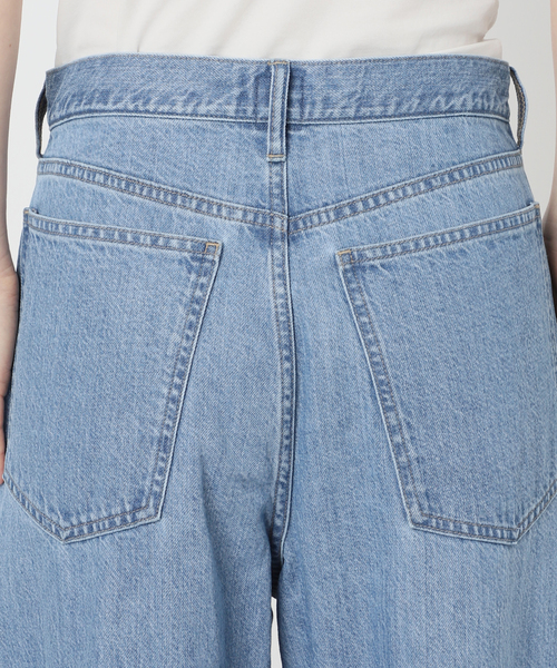 U by SPICK&SPAN(ユーバイスピックアンドスパン)の「フローストルーズバレルレッグデニム(デニムパンツ・レディース・ピンク/ブルー・38/36)」の7枚目の写真