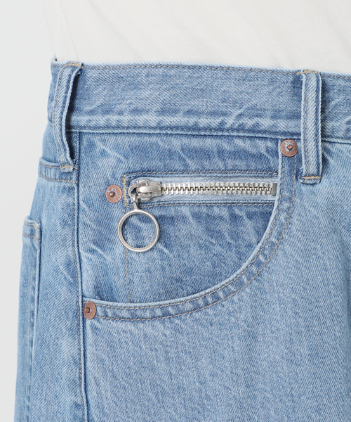 U by SPICK&SPAN(ユーバイスピックアンドスパン)の「フローストルーズバレルレッグデニム(デニムパンツ・レディース・ピンク/ブルー・38/36)」の10枚目の写真