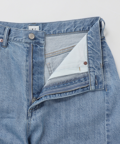 U by SPICK&SPAN(ユーバイスピックアンドスパン)の「フローストルーズバレルレッグデニム(デニムパンツ・レディース・ピンク/ブルー・38/36)」の12枚目の写真