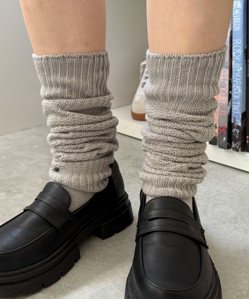 WEGO(ウィゴー)の「WEGO/エアリールーズソックス(ソックス/靴下・レディース・ブラック/オフホワイト/ライトグレー/ブラウン・23-25cm)」の1枚目の写真