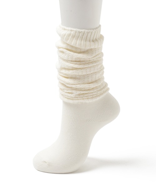 WEGO(ウィゴー)の「WEGO/エアリールーズソックス(ソックス/靴下・レディース・ブラック/オフホワイト/ライトグレー/ブラウン・23-25cm)」の11枚目の写真