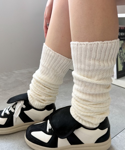 WEGO(ウィゴー)の「WEGO/エアリールーズソックス(ソックス/靴下・レディース・ブラック/オフホワイト/ライトグレー/ブラウン・23-25cm)」の6枚目の写真