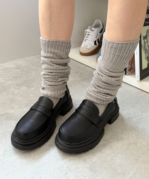 WEGO(ウィゴー)の「WEGO/エアリールーズソックス(ソックス/靴下・レディース・ブラック/オフホワイト/ライトグレー/ブラウン・23-25cm)」の9枚目の写真