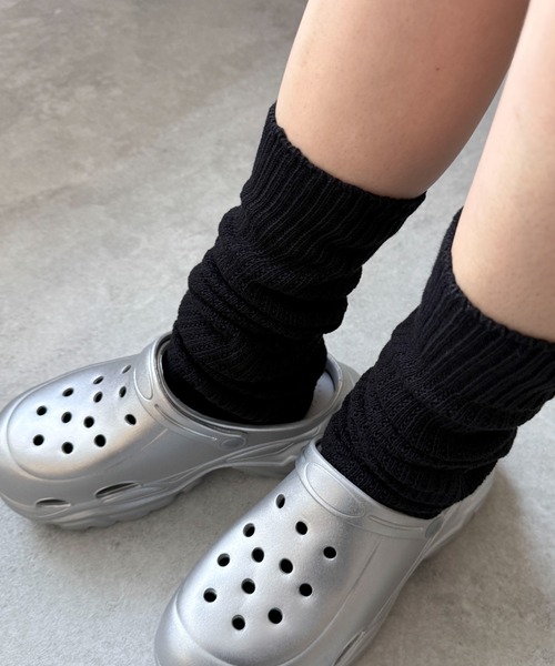 WEGO(ウィゴー)の「WEGO/エアリールーズソックス(ソックス/靴下・レディース・ブラック/オフホワイト/ライトグレー/ブラウン・23-25cm)」の8枚目の写真