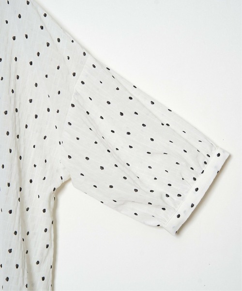 LBC（エルビーシー）の「シャーリングバンドカラーブラウス（シャツ/ブラウス・レディース・ホワイト/ミント/その他23/ブラック・M）」の6枚目の写真