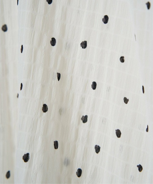 LBC（エルビーシー）の「シャーリングバンドカラーブラウス（シャツ/ブラウス・レディース・ホワイト/ミント/その他23/ブラック・M）」の10枚目の写真