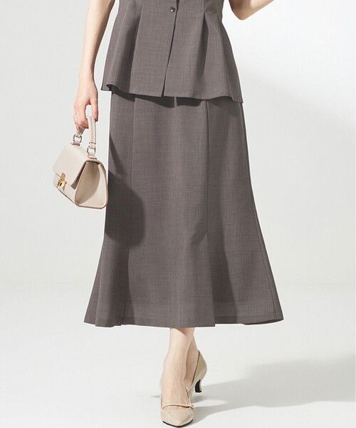 ANY SIS（エニィスィス）の「スイートクール スカート（スカート・レディース・黄土色系/ネイビー系/ベージュ系・1/2/3）」の2枚目の写真