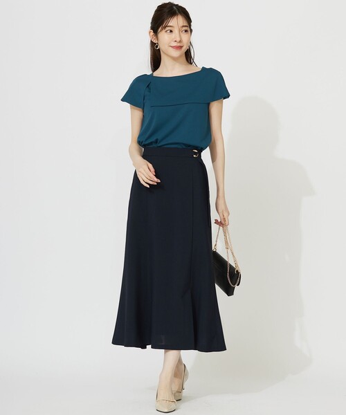 ANY SIS（エニィスィス）の「スイートクール スカート（スカート・レディース・黄土色系/ネイビー系/ベージュ系・1/2/3）」の5枚目の写真