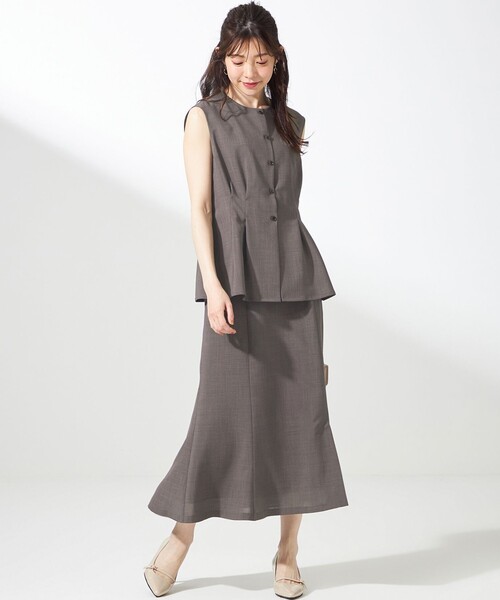 ANY SIS（エニィスィス）の「スイートクール スカート（スカート・レディース・黄土色系/ネイビー系/ベージュ系・1/2/3）」の7枚目の写真