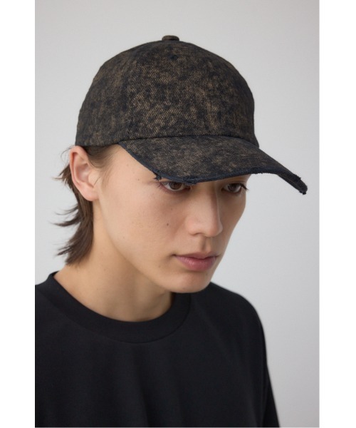 AZUL by moussy（アズールバイマウジー）の「ヴィンテージダメージキャップ（キャップ・メンズ・ブラウン/ブラック・FREE）」の3枚目の写真