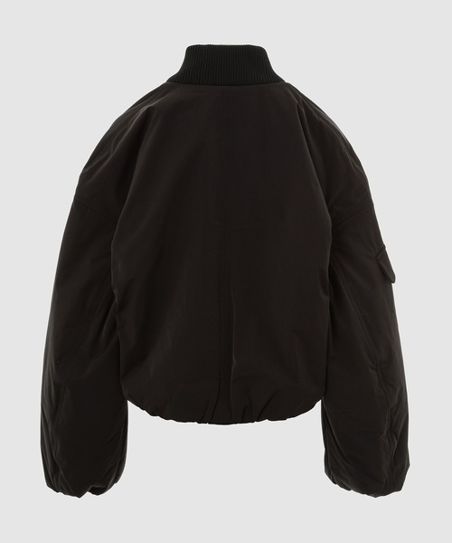 GANNI(ガニー)の「Light Twill Oversized Short Bomber Jacket(ブルゾン・レディース・ブラック・S-M)」の2枚目の写真