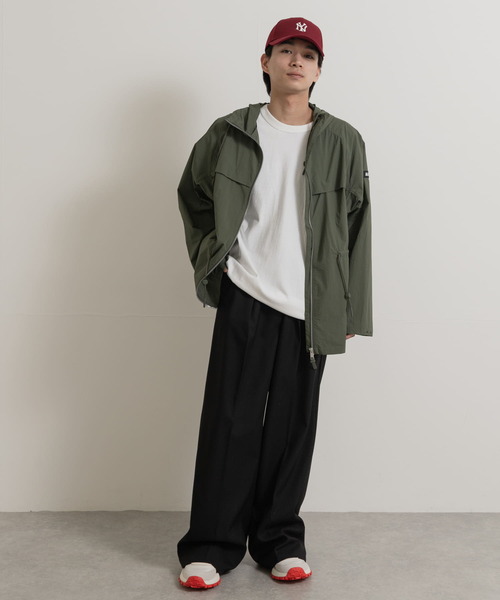AIGLE 撥水 UVカット ライトウェイトフーデッドジャケット