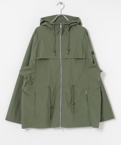 AIGLE エーグル ナイロンコート メンズ 防水 フーデッドジャケットロング ZBHAA63 - AIGLE