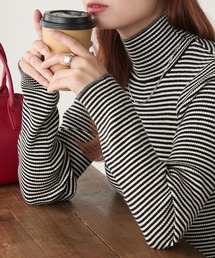 【至福のカヌレニット】配色ステッチリブタートル