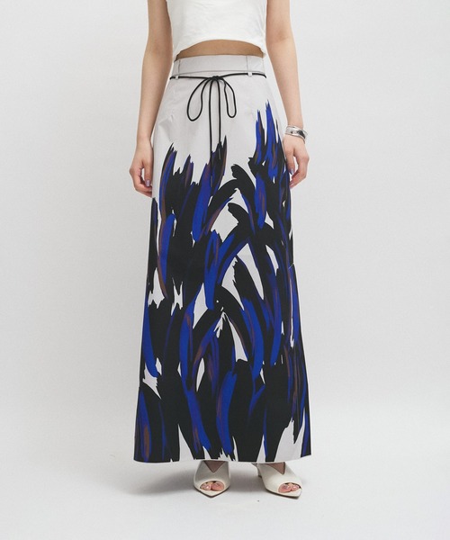 ADAM ET ROPE'（アダムエロペ）の「メイクプリントスカート（スカート・レディース・ピンク/グレー系その他・36/38）」の3枚目の写真