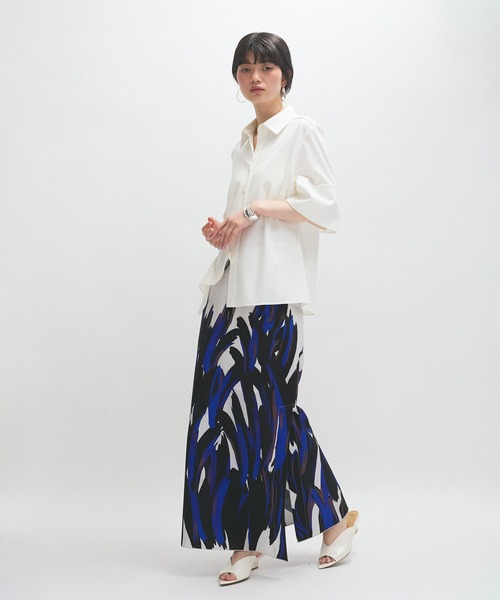 ADAM ET ROPE'（アダムエロペ）の「メイクプリントスカート（スカート・レディース・ピンク/グレー系その他・36/38）」の6枚目の写真