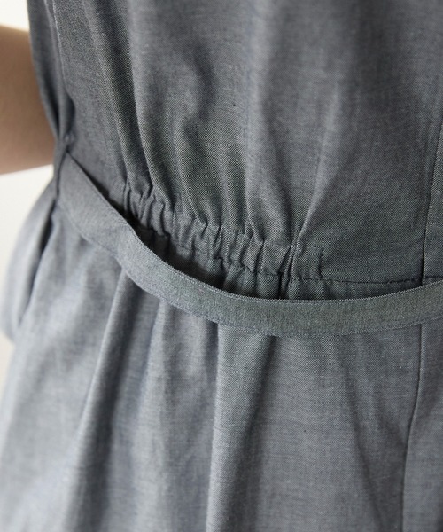 PREFERIR（プレフェリール）の「セットアップ見え ワンピース(M,L)（ワンピース・レディース・チャコールグレー/ネイビー・MEDIUM/LARGE）」の11枚目の写真