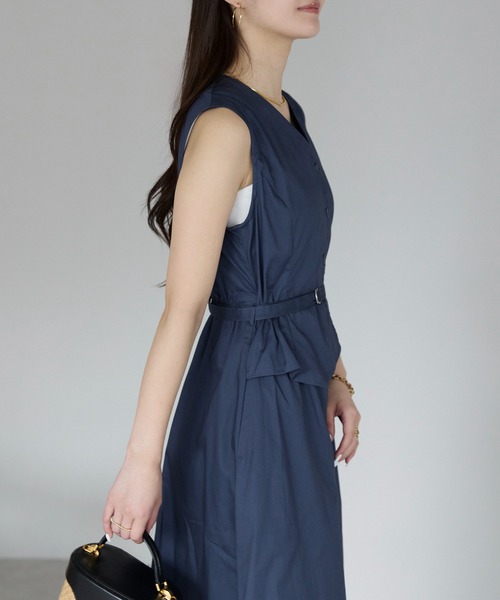 PREFERIR（プレフェリール）の「セットアップ見え ワンピース(M,L)（ワンピース・レディース・チャコールグレー/ネイビー・MEDIUM/LARGE）」の16枚目の写真