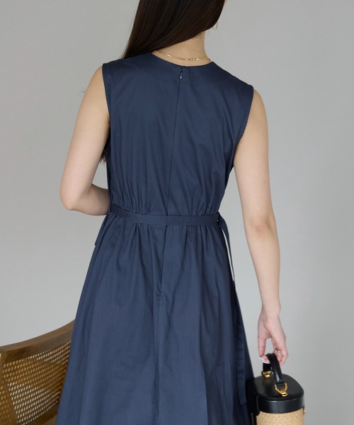 PREFERIR（プレフェリール）の「セットアップ見え ワンピース(M,L)（ワンピース・レディース・チャコールグレー/ネイビー・MEDIUM/LARGE）」の18枚目の写真